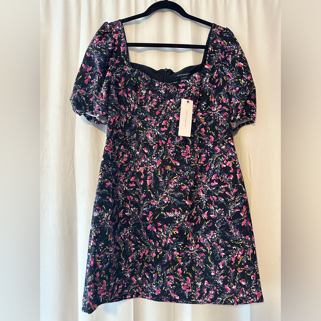 French Connection Berina Whisper Dress Size 12 Nwt Floral